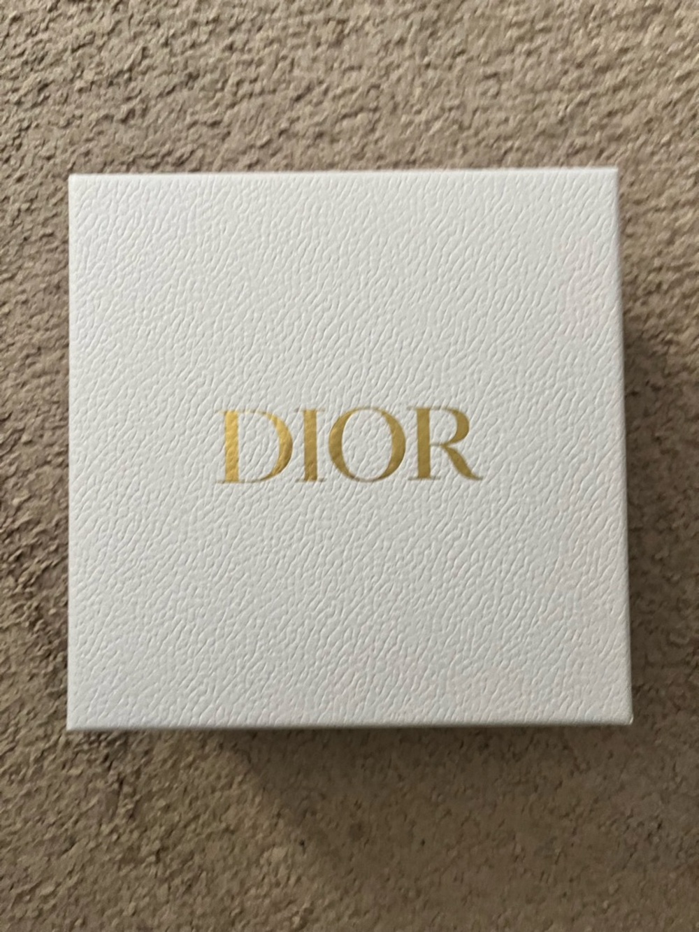 Dior White Box with Gold Logo
